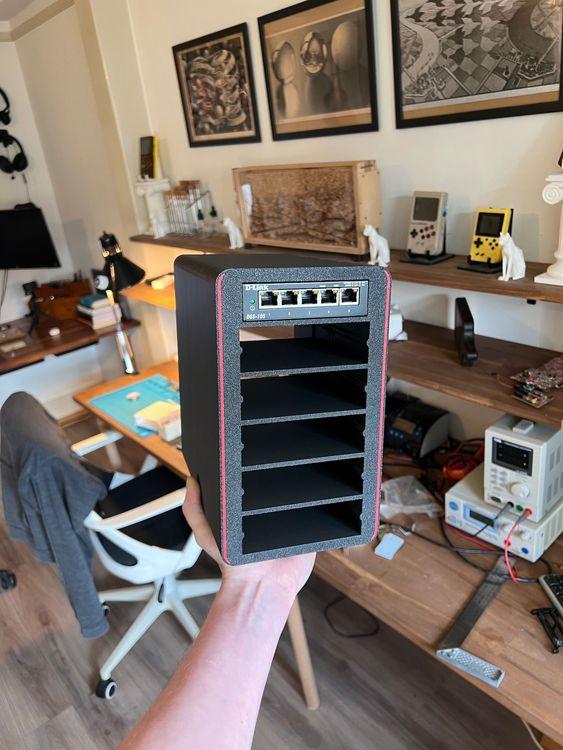Desktop Raspberry Pi cluster 8