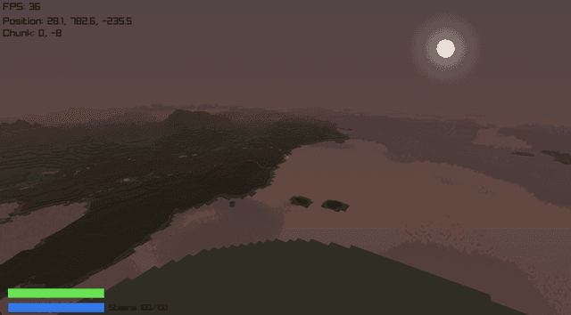 Minecraft clone, big world test