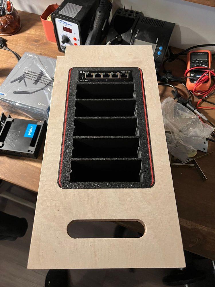 Desktop Raspberry Pi cluster 9