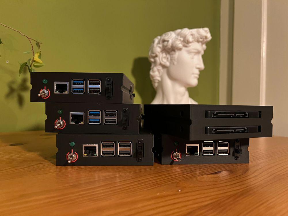 Desktop Raspberry Pi cluster 12