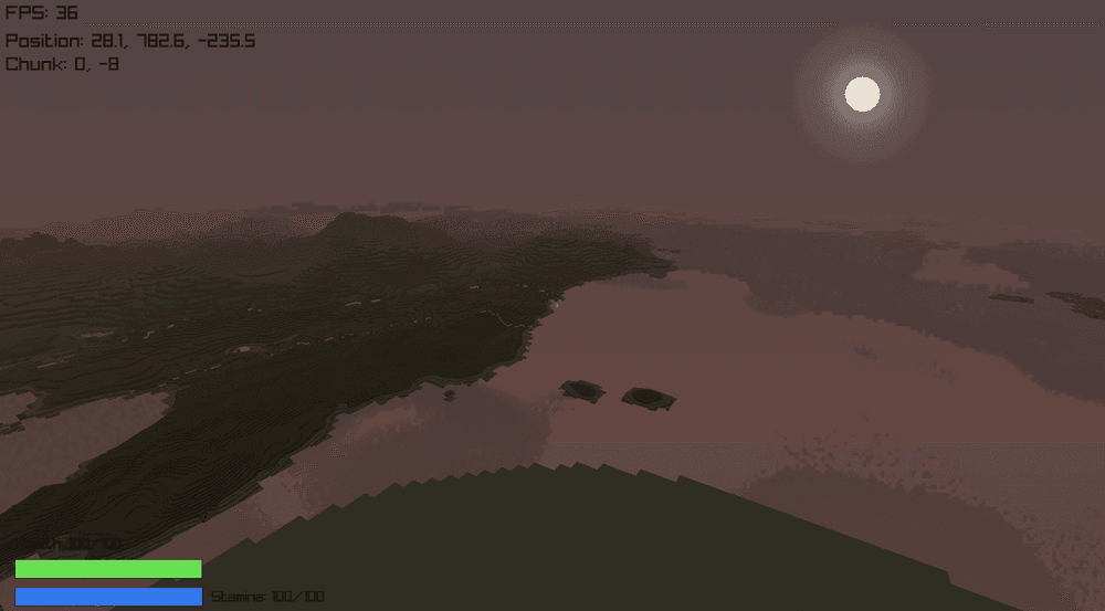 Minecraft clone, big world test